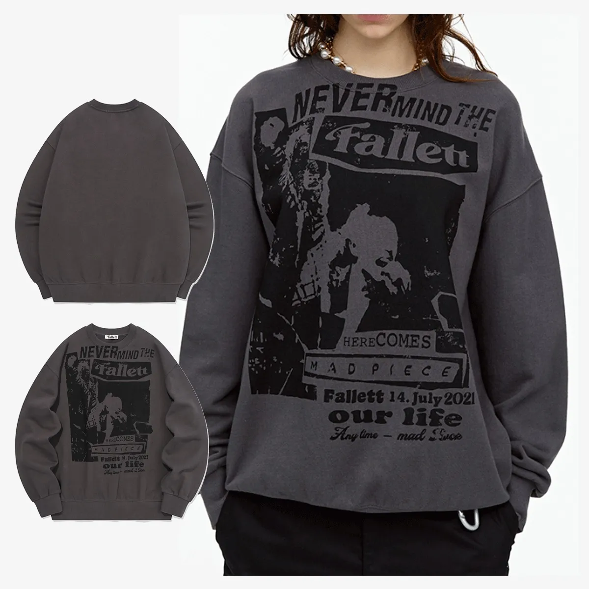 Fallett  |Unisex Street Style Cotton Logo Hoodies & Sweatshirts