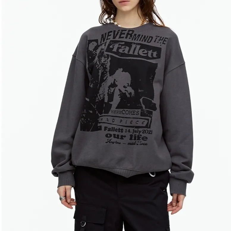 Fallett  |Unisex Street Style Cotton Logo Hoodies & Sweatshirts