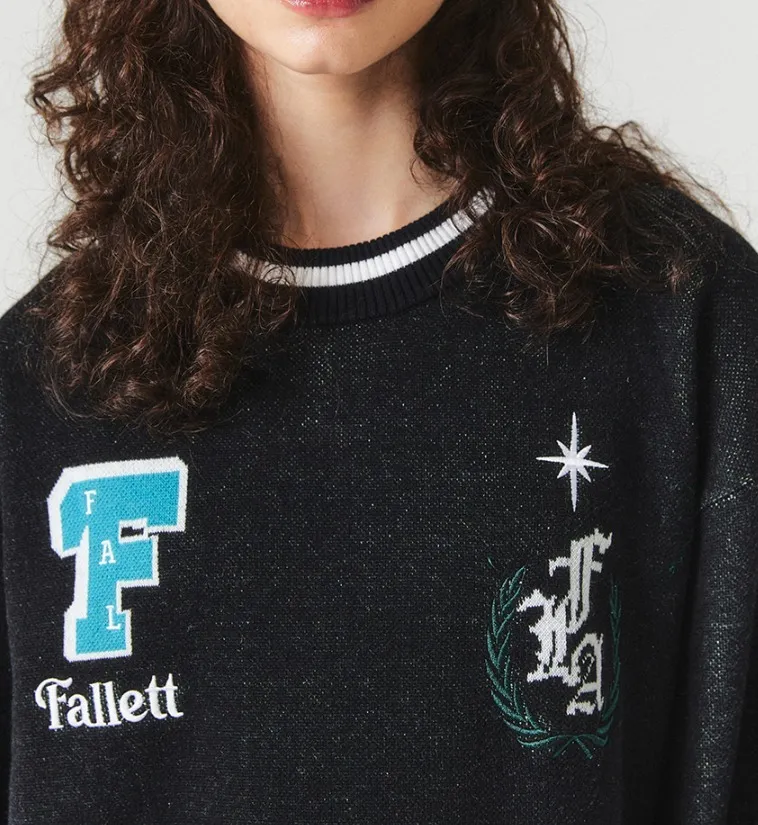 Fallett  |Unisex Street Style V-Neck Long Sleeves Plain Cotton