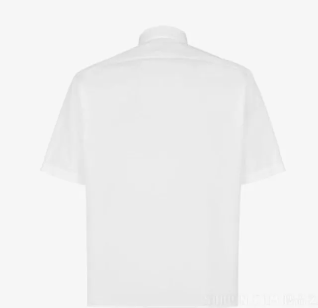 FENDI  |Plain Cotton Short Sleeves Oversized Logo Luxury Shirts