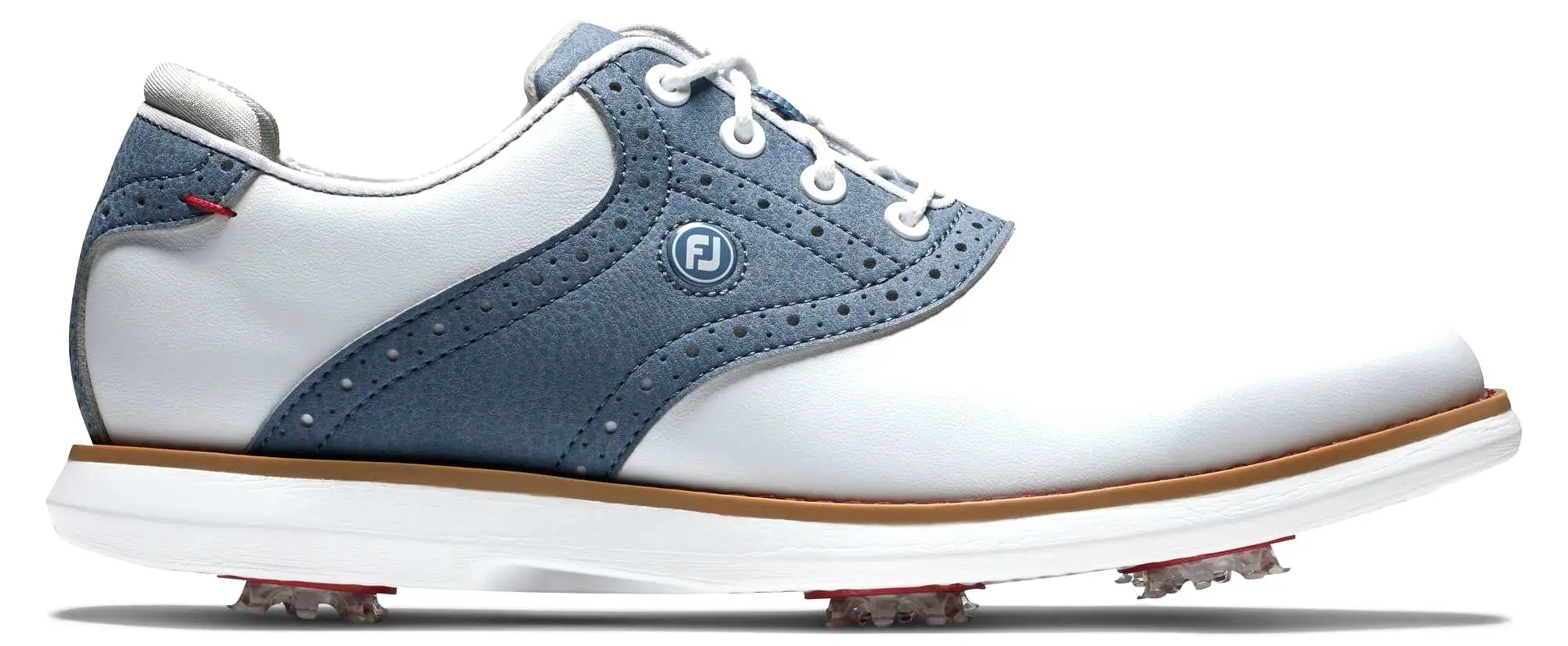 FootJoy Traditions Women's Golf Shoes White/Blue/White 97903