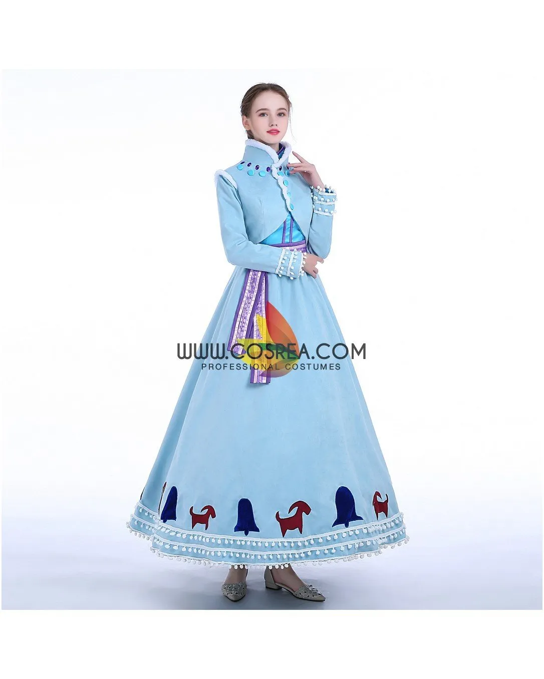 Frozen Anna's Olaf's Frozen Adventure Winter Cosplay Costume