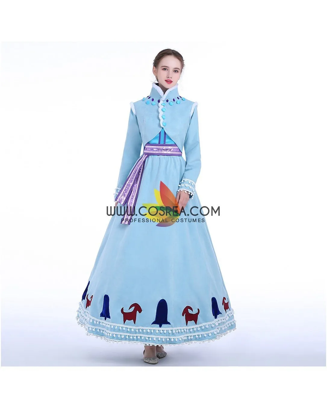 Frozen Anna's Olaf's Frozen Adventure Winter Cosplay Costume