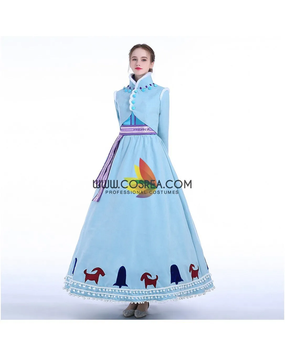 Frozen Anna's Olaf's Frozen Adventure Winter Cosplay Costume