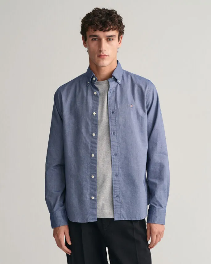 Gant 343749 Reg Oxford Shirt Bd Blue