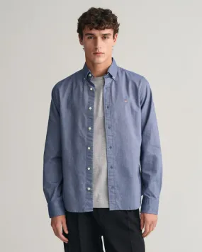 Gant 343749 Reg Oxford Shirt Bd Blue