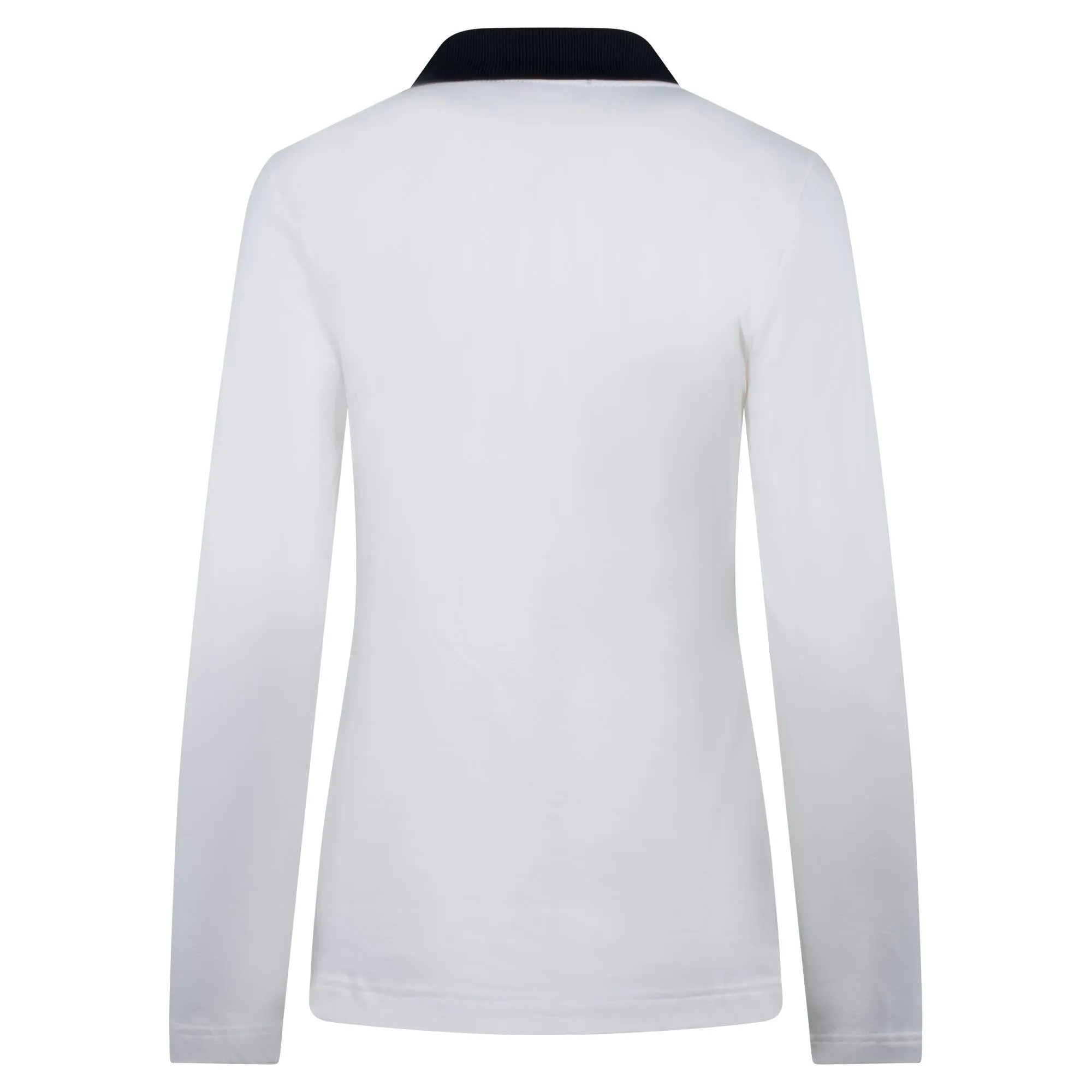 Golfino Brushed Sun Protection Long Sleeve Polo Shirt White