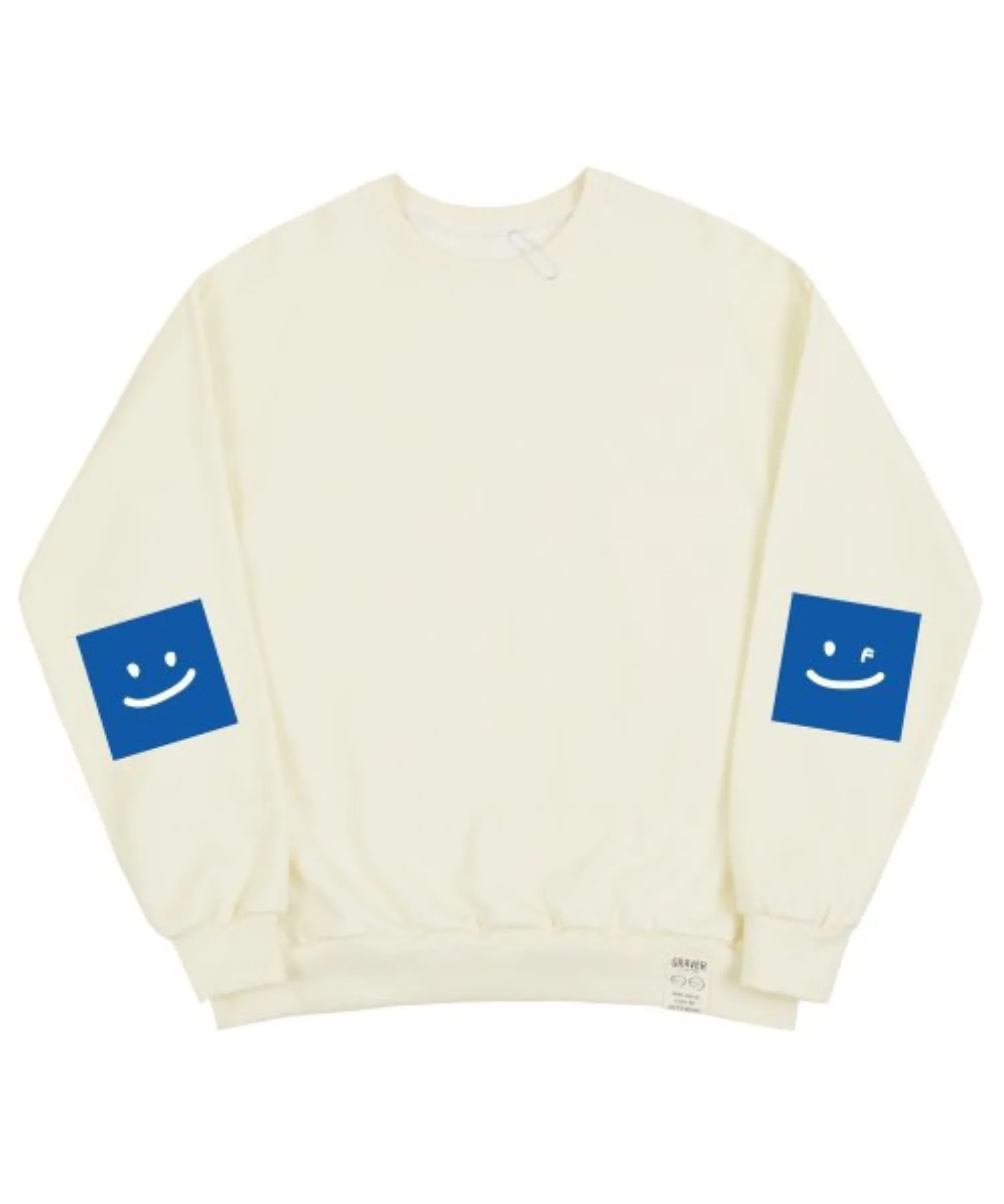 GRAVER  |[GRAVER]★ELBOW SQUARE SMILE SWEATSHIRT