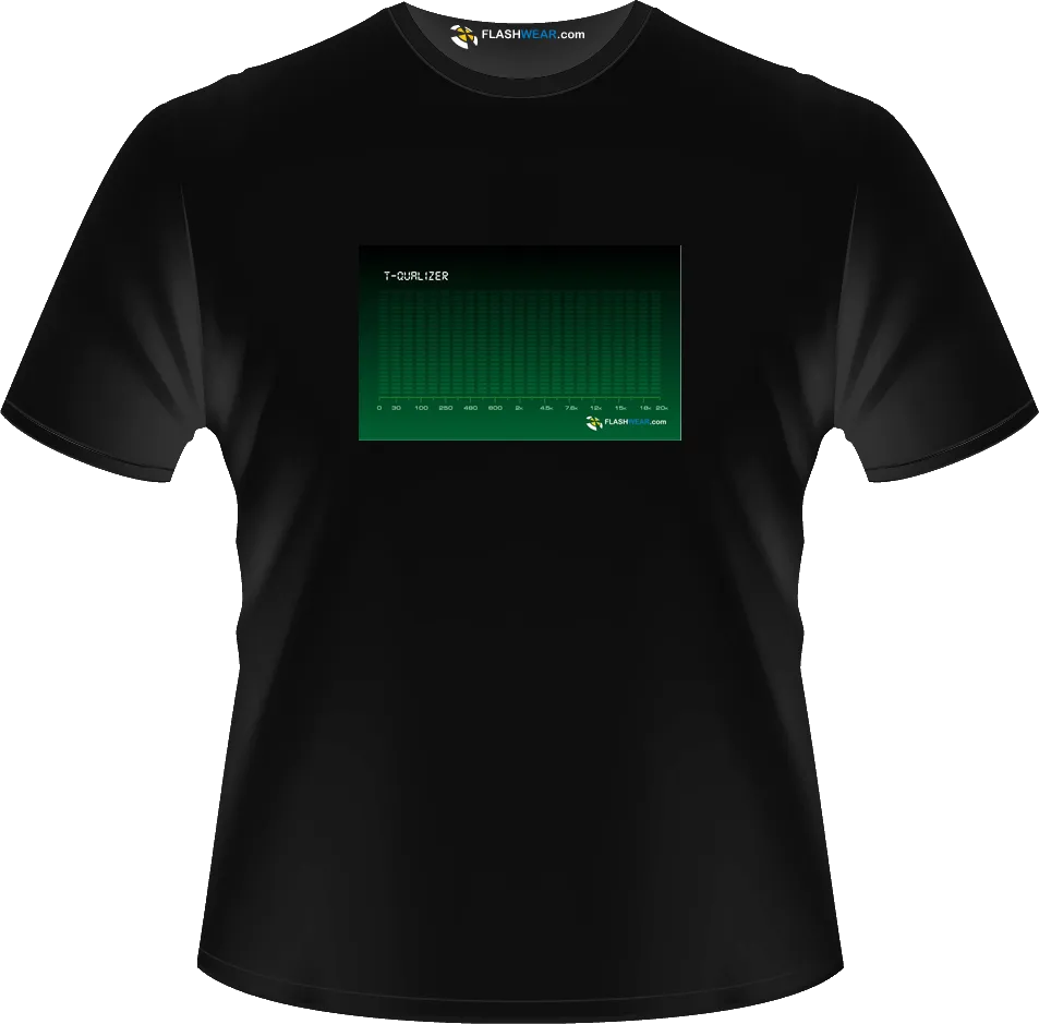 Green Equalizer -  Light-up T Shirt