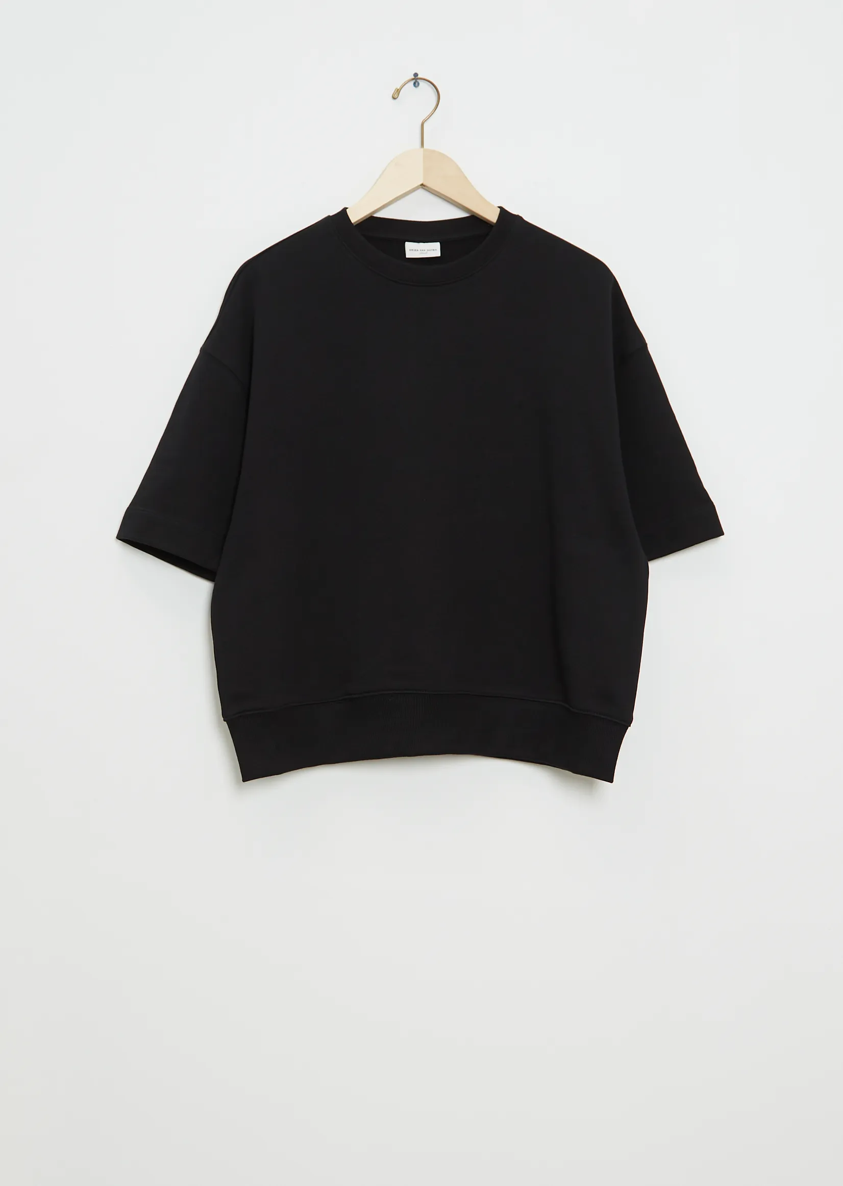 Halovi Cotton Sweater — Black