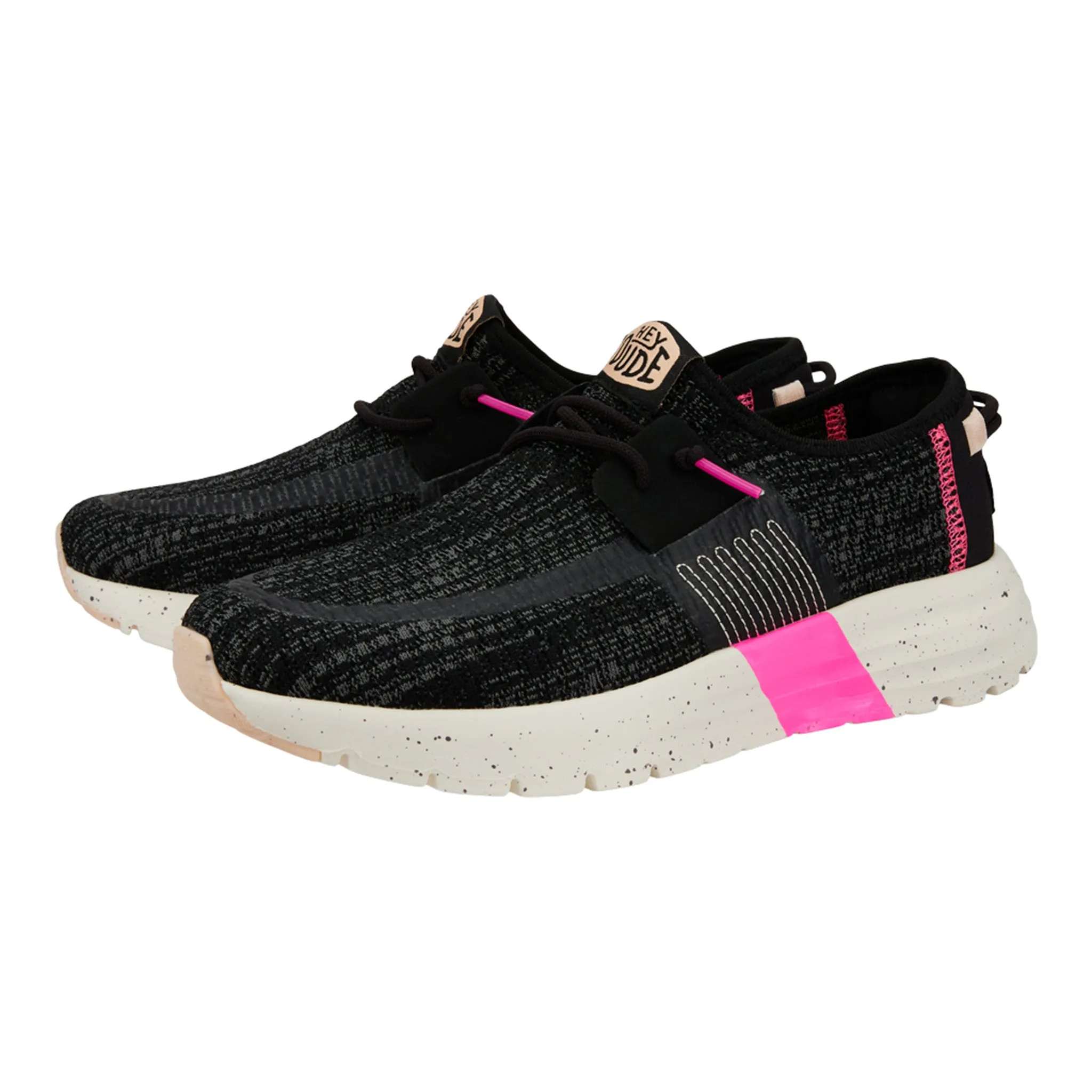 Hey Dude Women's Sirocco Sport Stripe Black Shoes