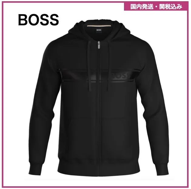 Hugo Boss  |Unisex Sweat Street Style Plain Cotton Logo Hoodies