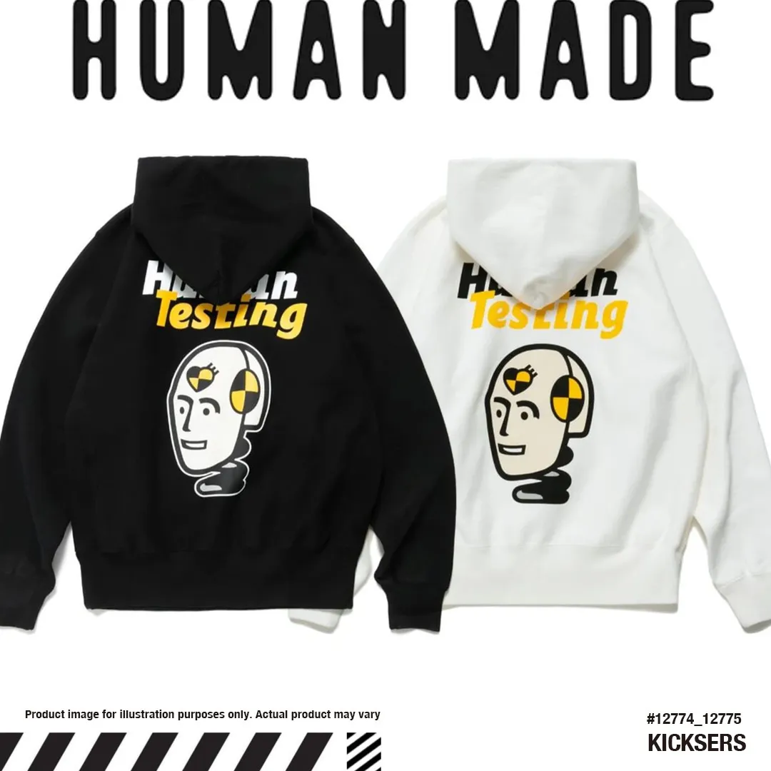 HUMAN MADE  |Unisex Street Style Collaboration Logo Hoodies