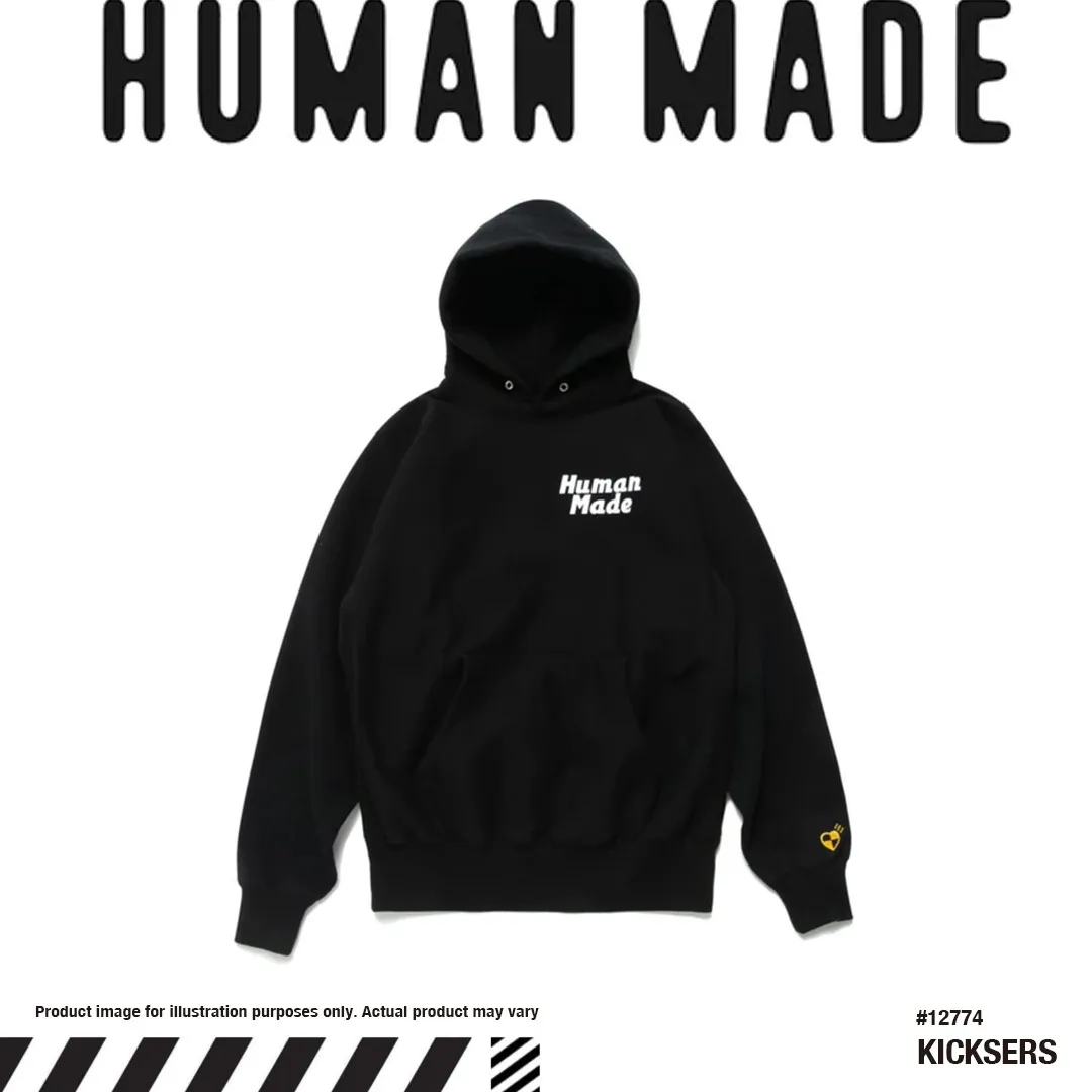 HUMAN MADE  |Unisex Street Style Collaboration Logo Hoodies