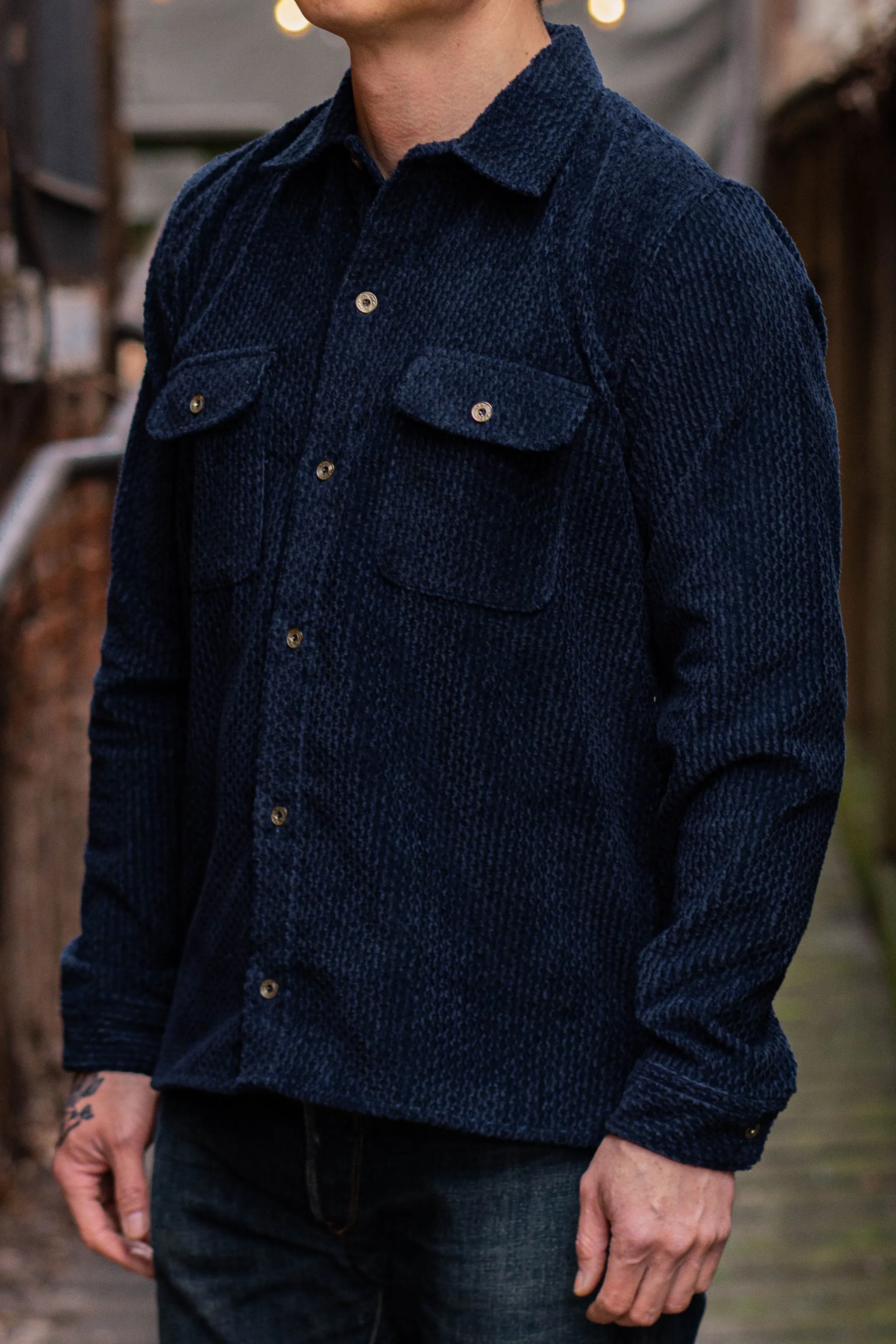 Indigofera Webster - Dobby Corduroy Navy