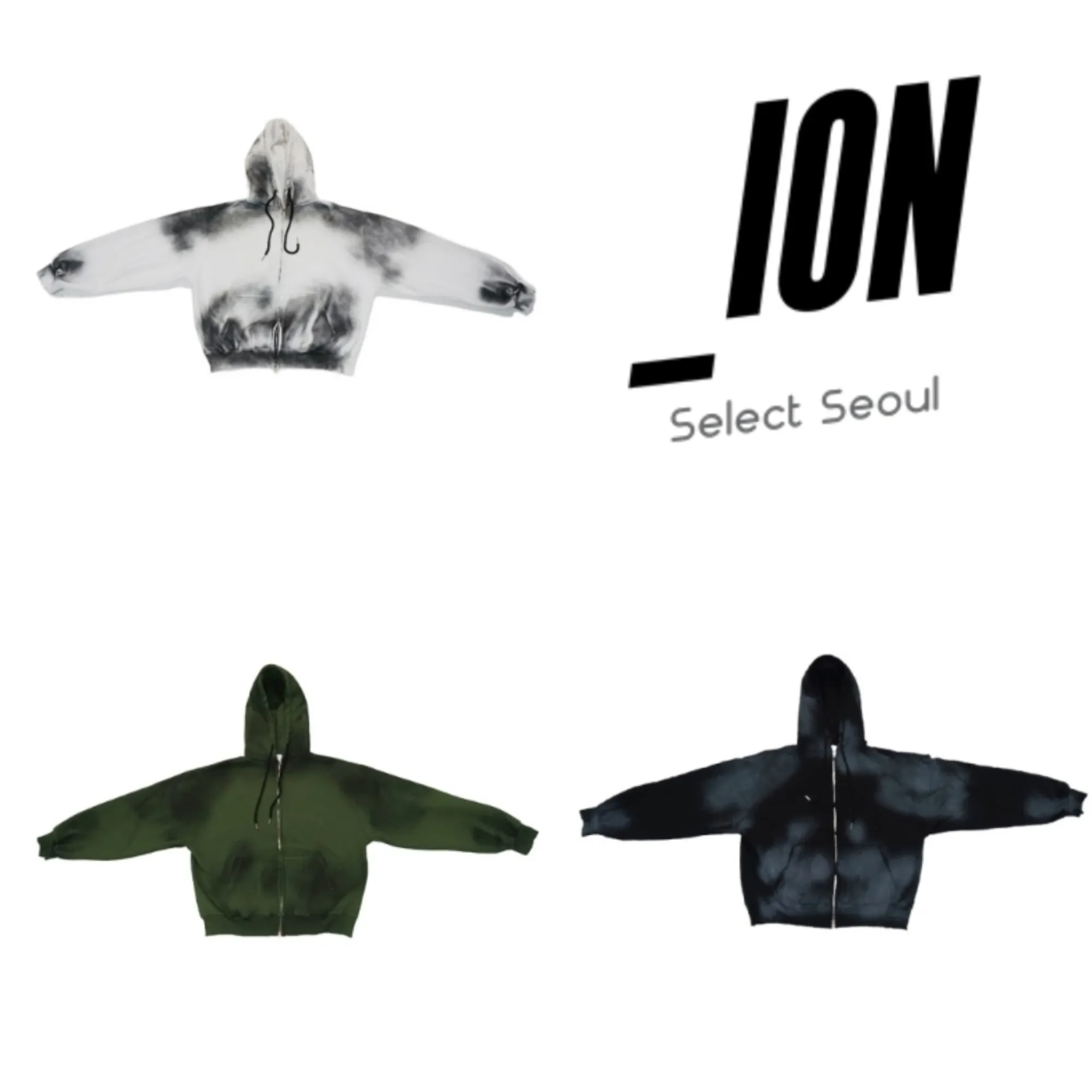 IONSEOUL  |Unisex Street Style Long Sleeves Oversized Hoodies