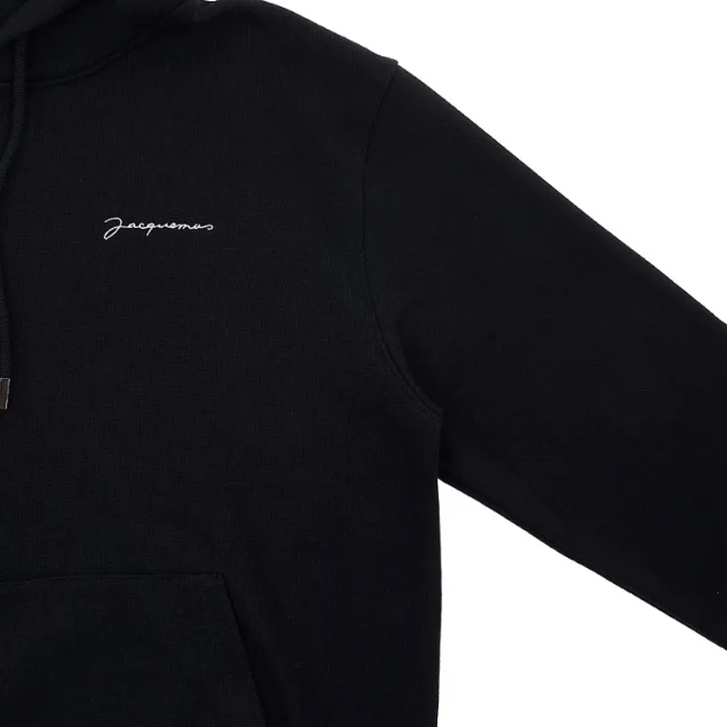 JACQUEMUS  |Unisex Street Style Long Sleeves Plain Cotton Logo Hoodies