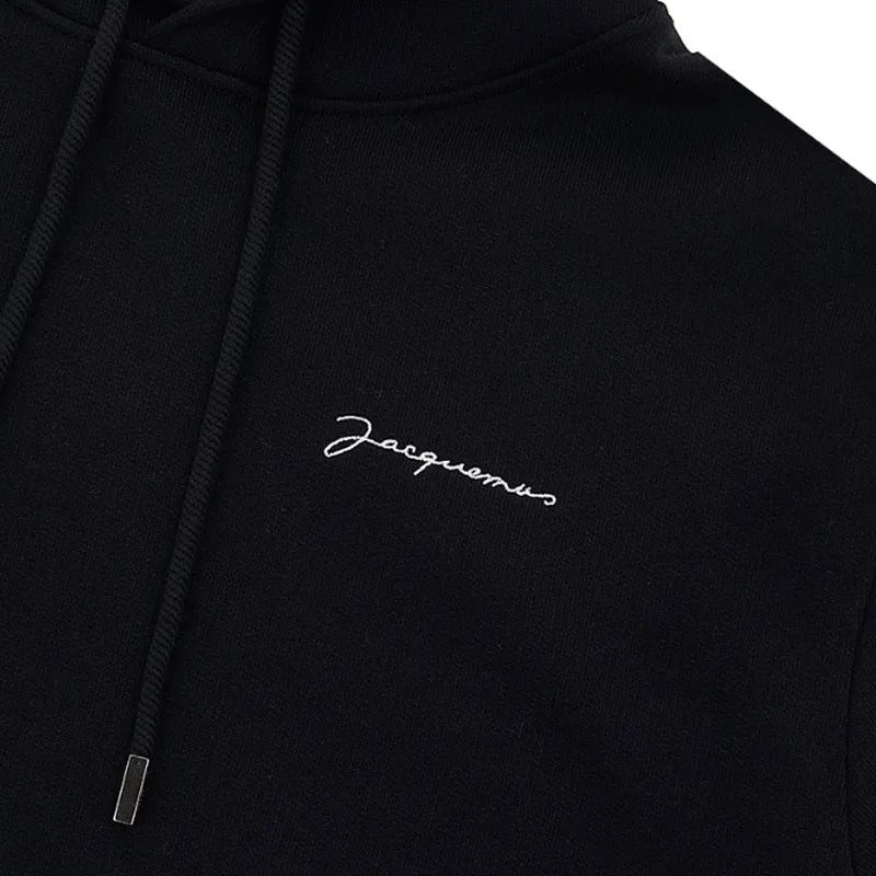 JACQUEMUS  |Unisex Street Style Long Sleeves Plain Cotton Logo Hoodies