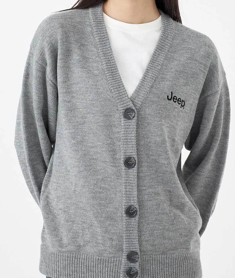 JEEP  |Unisex Street Style Long Sleeves Oversized Logo Cardigans