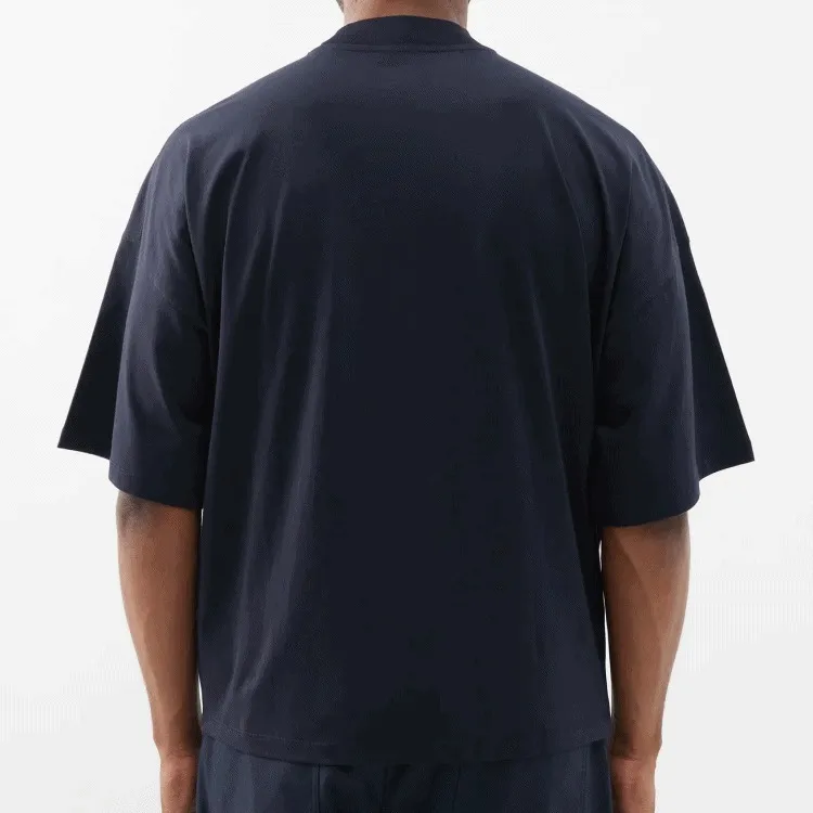 Jil Sander  |U-Neck Plain Cotton Short Sleeves Oversized