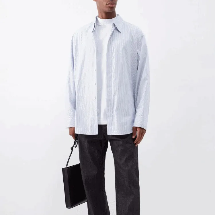 Jil Sander  |U-Neck Plain Cotton Short Sleeves Oversized