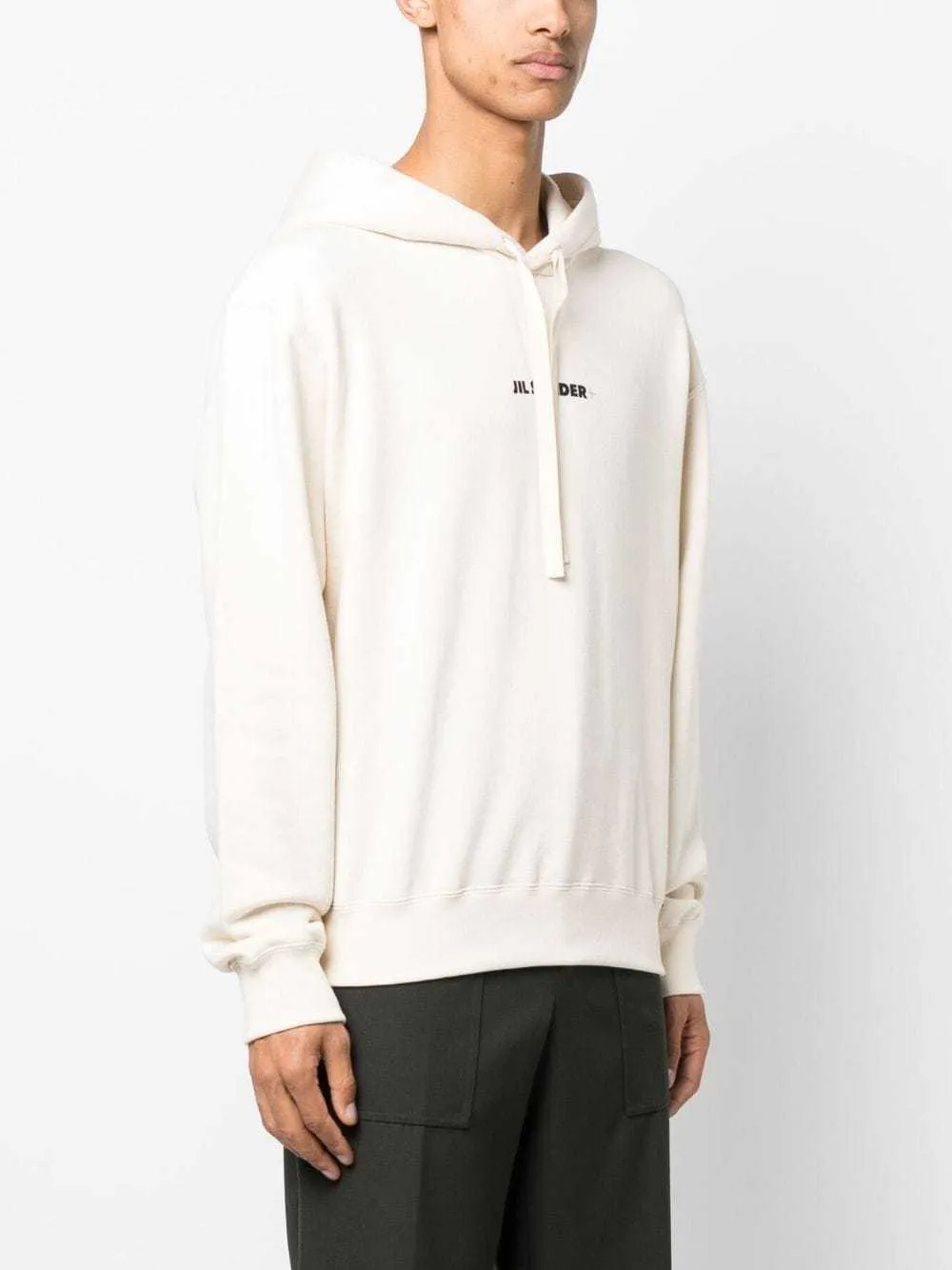 Jil Sander  |Unisex Long Sleeves Plain Cotton Logo Hoodies & Sweatshirts