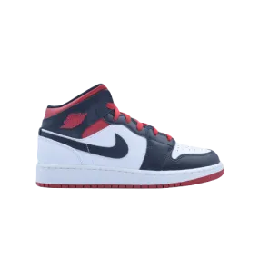 Jordan 1 Mid Gym Red Black Toe