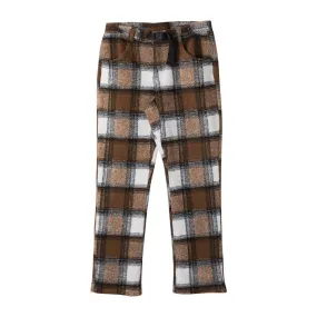 Kavu Chillin In Fleece Pant In Plaid Land