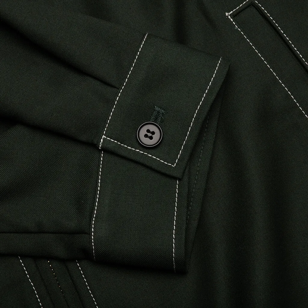 Lightweight Wool Harrington Jacket - Blue or Forest Green