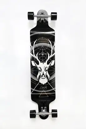 Longboard Cerf Noir et Blanc Wonderful 42