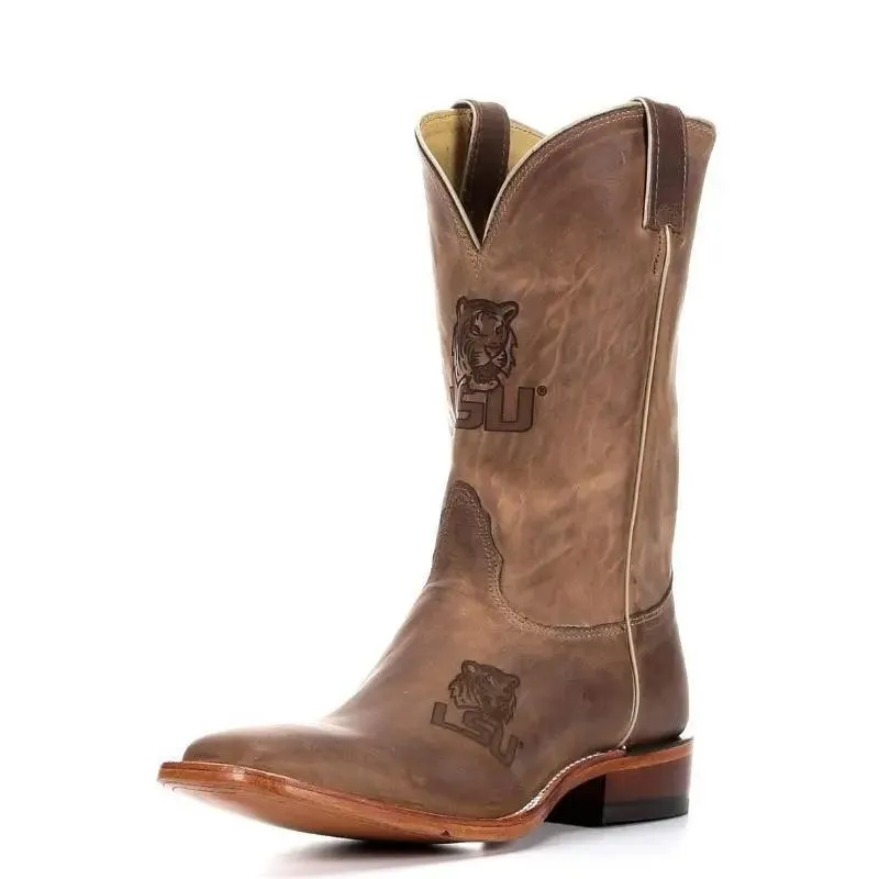 LSU Men's Game Day Square Toe Cowboy Boot by Nocona MDLSU12