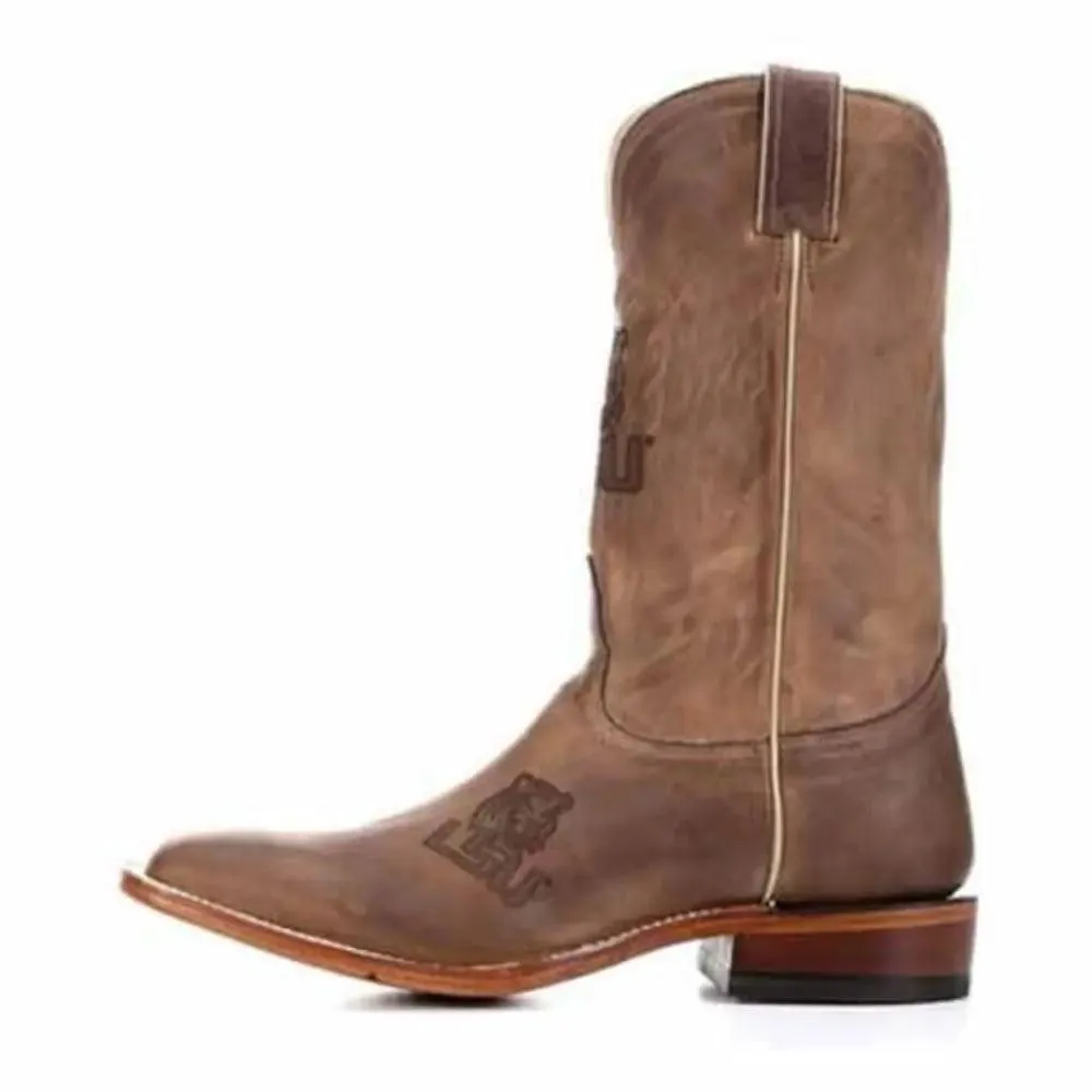 LSU Men's Game Day Square Toe Cowboy Boot by Nocona MDLSU12