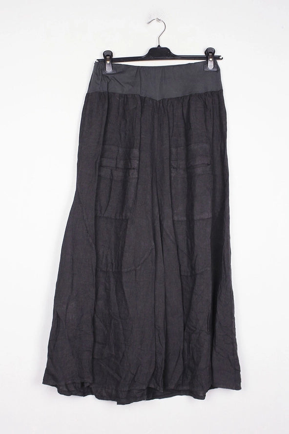 Made In Italy Wide Leg Linen Pants