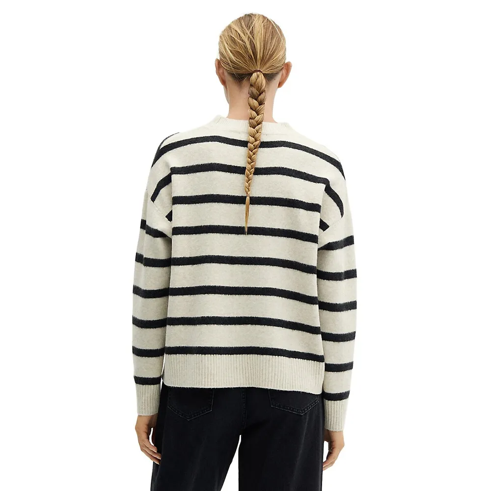 Mango Oversized Stripe Sweater