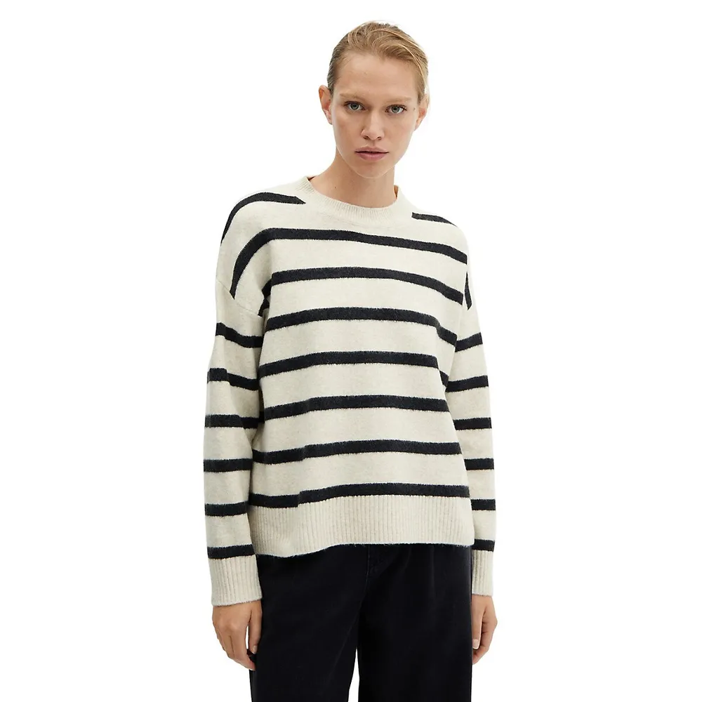 Mango Oversized Stripe Sweater