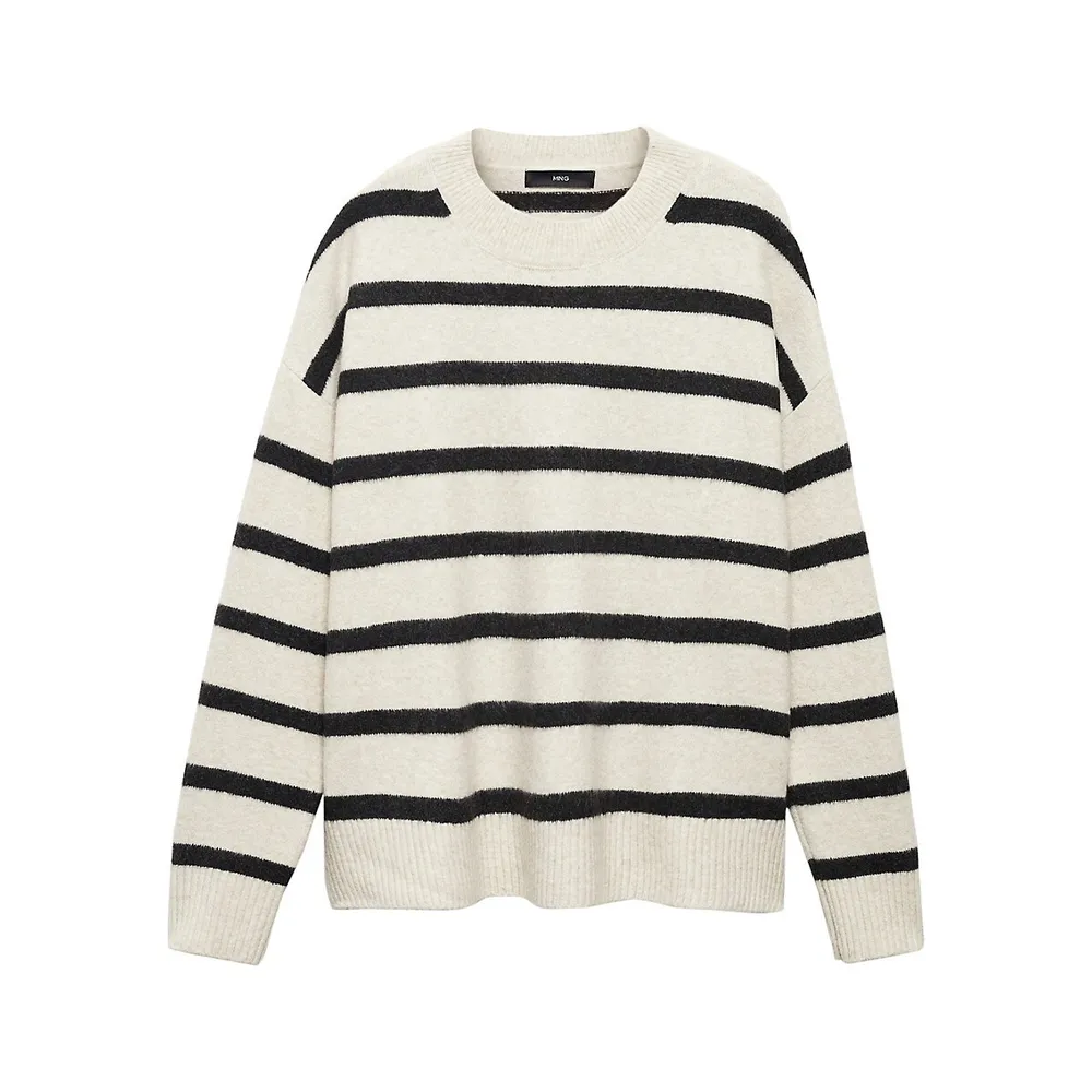 Mango Oversized Stripe Sweater