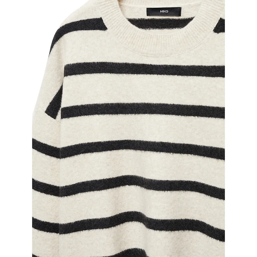 Mango Oversized Stripe Sweater