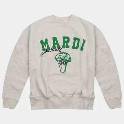 Mardi Mercredi  |Street Style Long Sleeves Cotton Logo Hoodies & Sweatshirts