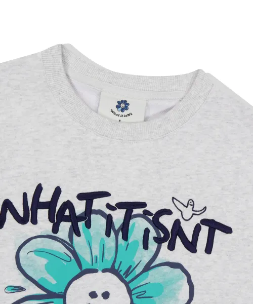 Mark Gonzales  |[WHAT IT ISNT]★WOMEN'S BIG FLORY GRAPHIC SWEATSHIRT