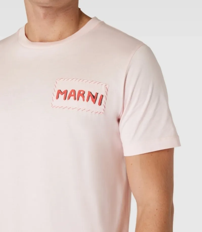 MARNI  |Unisex Street Style Cotton Short Sleeves Oversized Logo