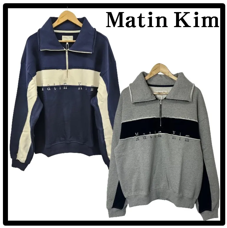 Matin Kim  |Street Style Logo Hoodies & Sweatshirts