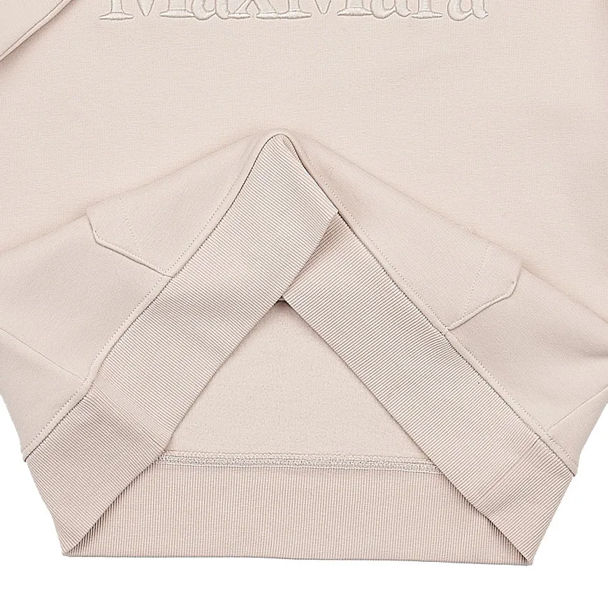 MaxMara  |Street Style Long Sleeves Plain Cotton Logo