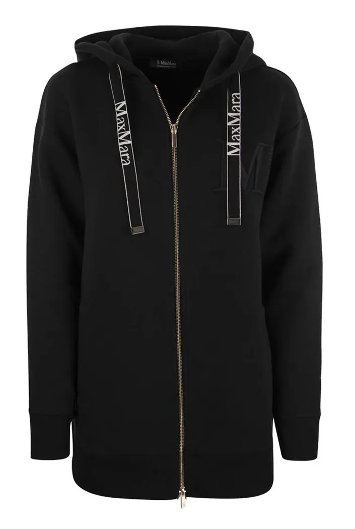 MaxMara  |Unisex Street Style Logo Hoodies & Sweatshirts