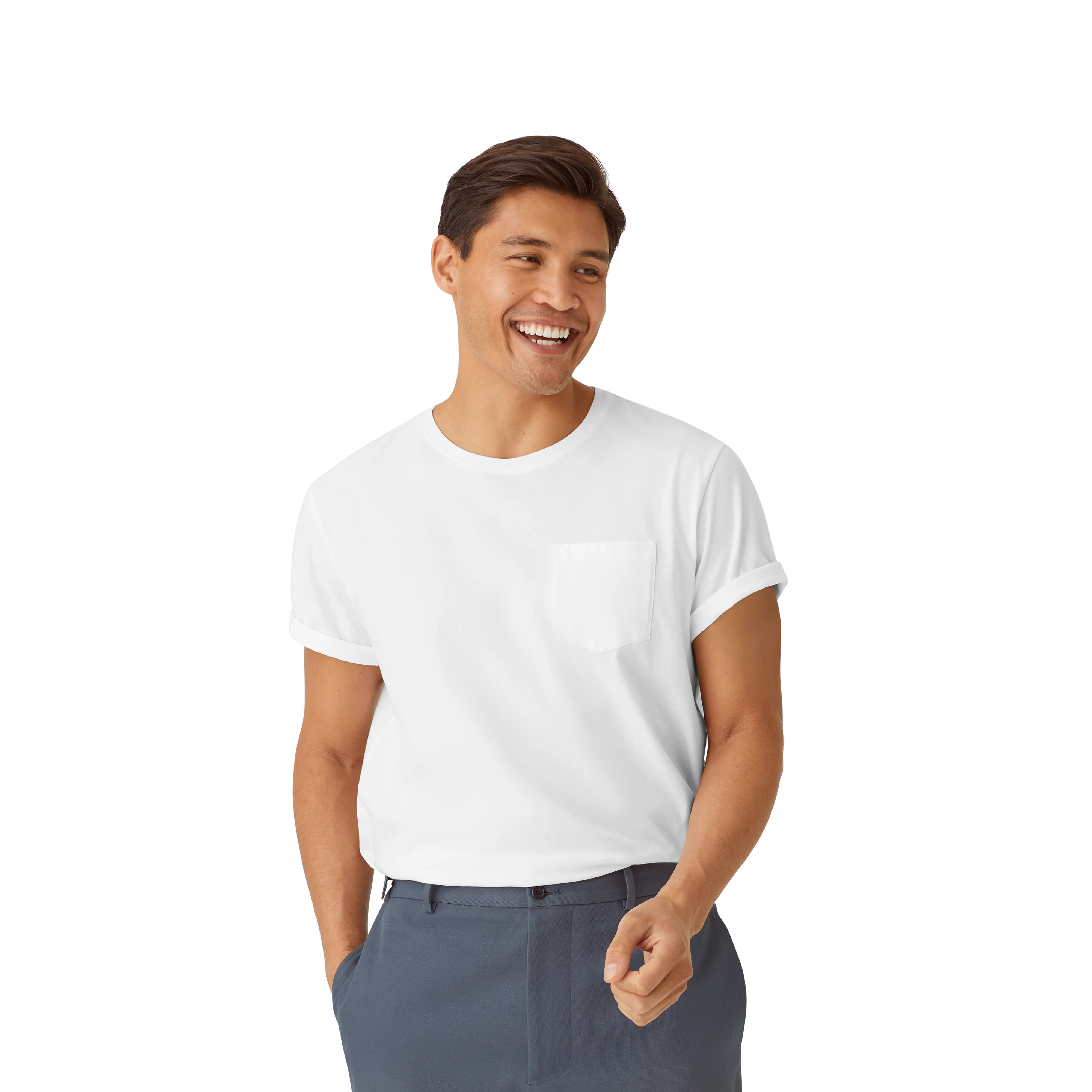 Men's Pima Cotton Pocket Crew Neck T-Shirt 3-Pack