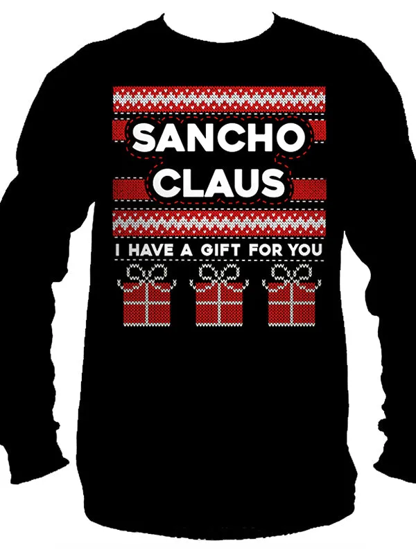 Men's Sancho Claus Long Sleeve Tee