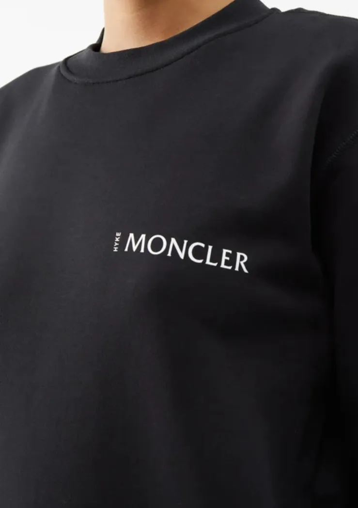 MONCLER  |Street Style Plain Logo Hoodies & Sweatshirts