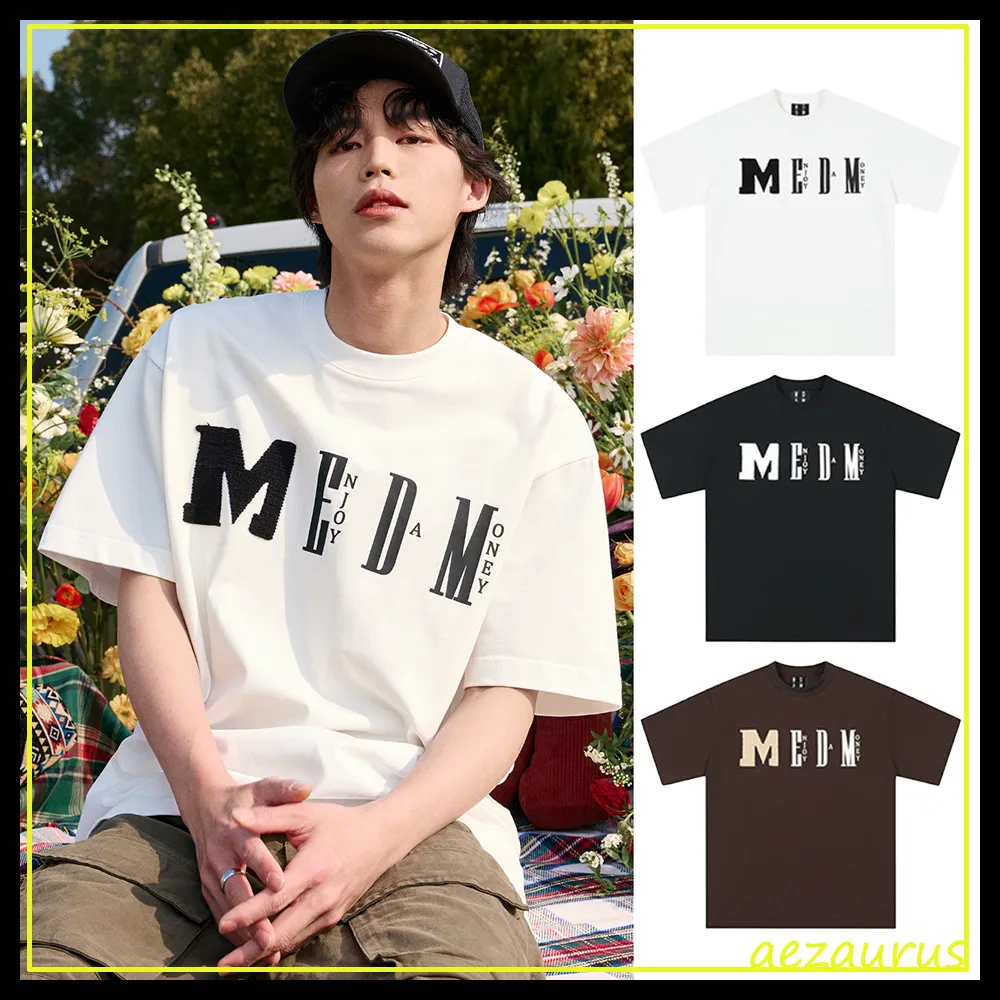 MR. ENJOY DA MONEY  |Crew Neck Unisex Sweat Street Style Cotton Short Sleeves