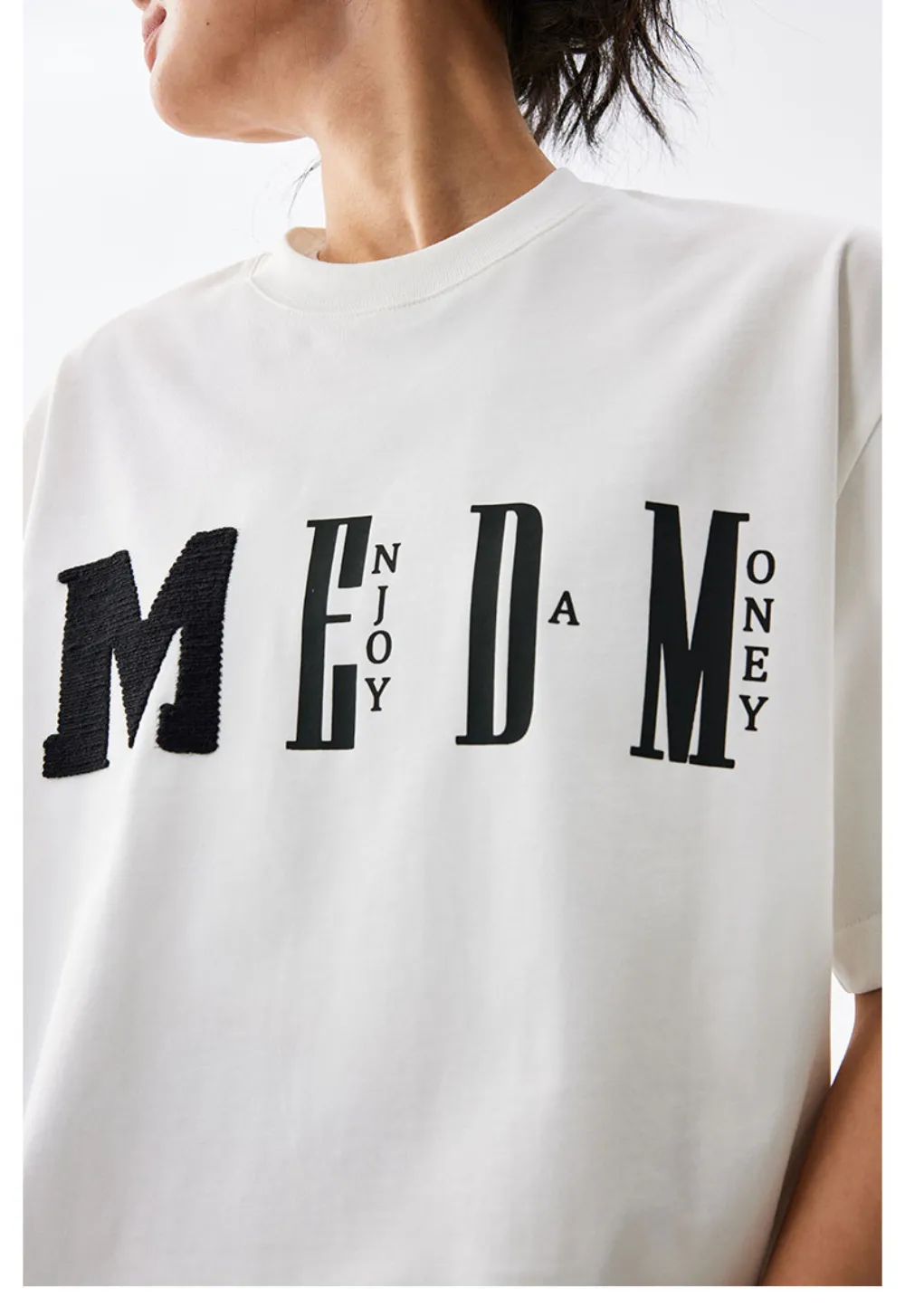 MR. ENJOY DA MONEY  |Crew Neck Unisex Sweat Street Style Cotton Short Sleeves