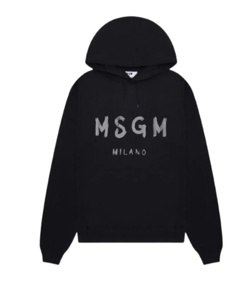 MSGM  |Street Style Long Sleeves Plain Cotton Logo Designers