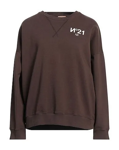 N21 numero ventuno  |Crew Neck Long Sleeves Plain Cotton Logo